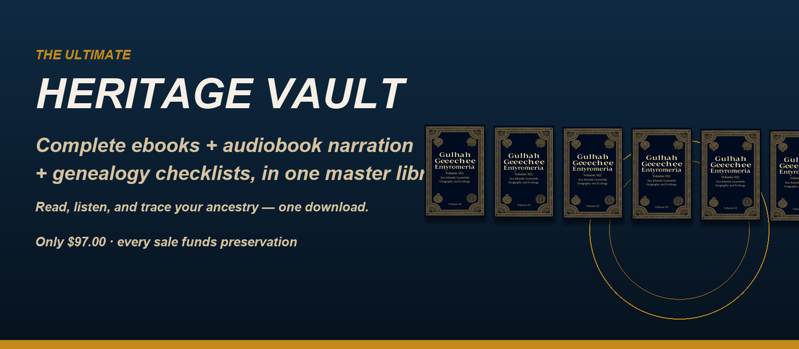 The Ultimate Gullah Geechee Heritage Vault with ebooks, audiobooks and genealogy